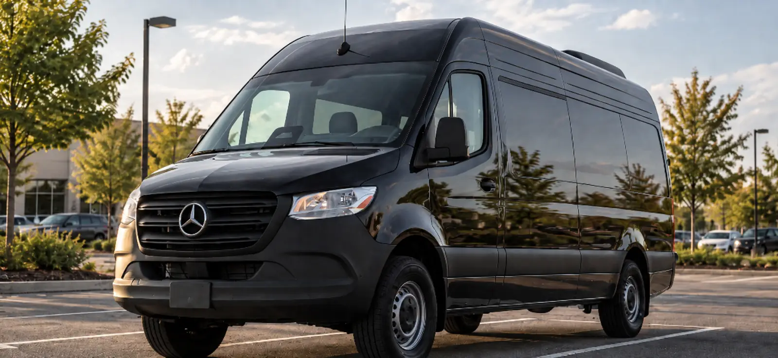 Black Sprinter van